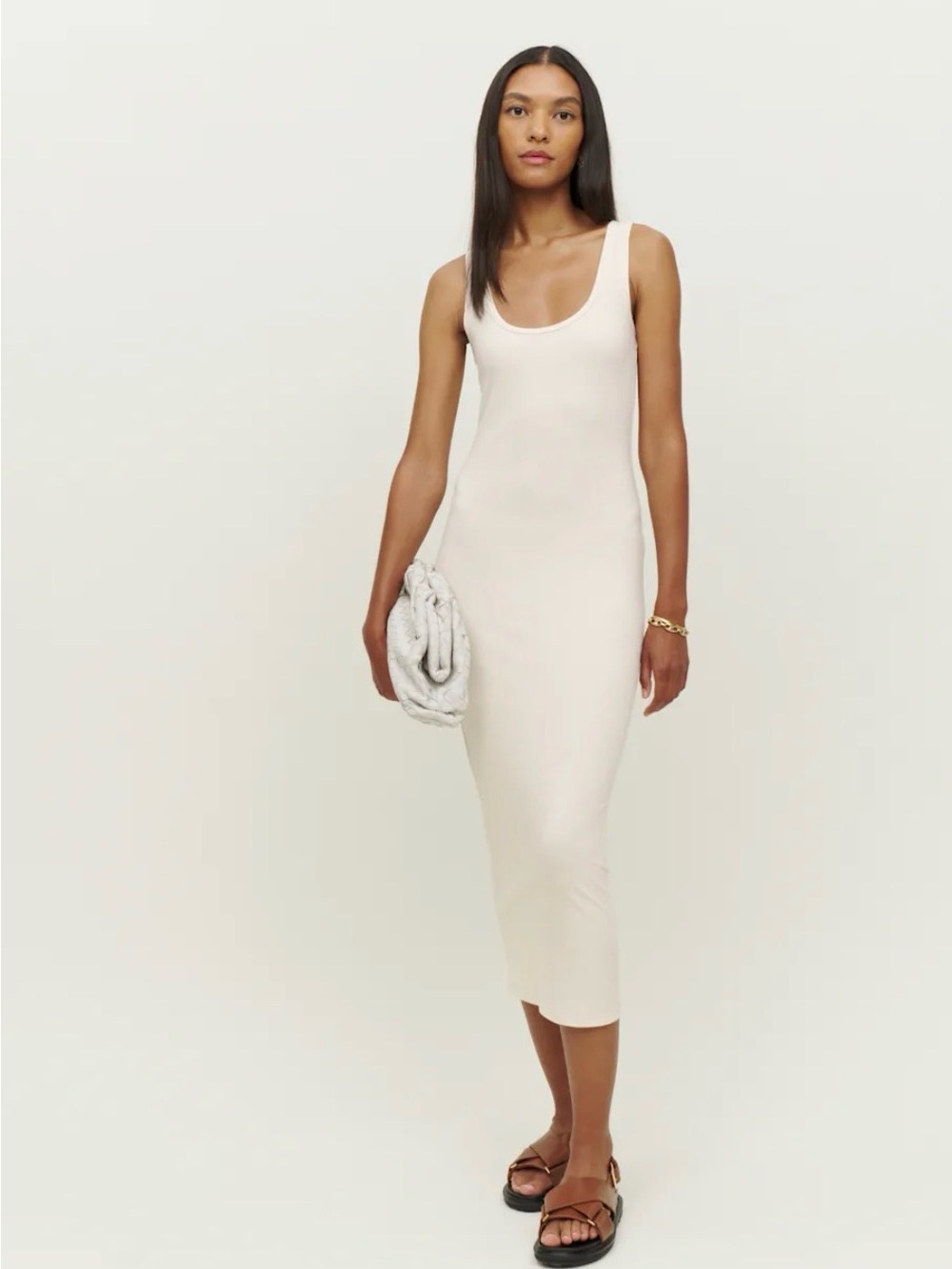 Reformation Nero Knit Dress Ivory - Size XS